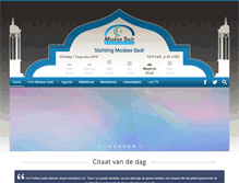 Tablet Screenshot of moskeebadr.nl